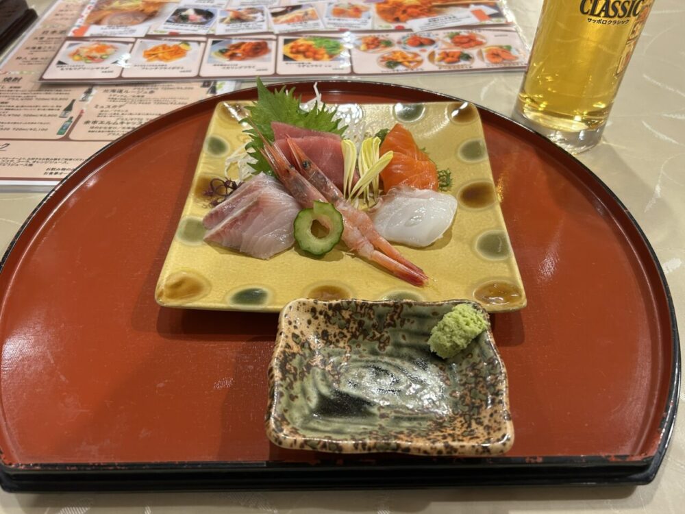 はぼろ温泉サンセットプラザの夕食と海鮮料理