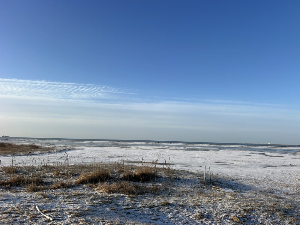 浜厚真 海の全景