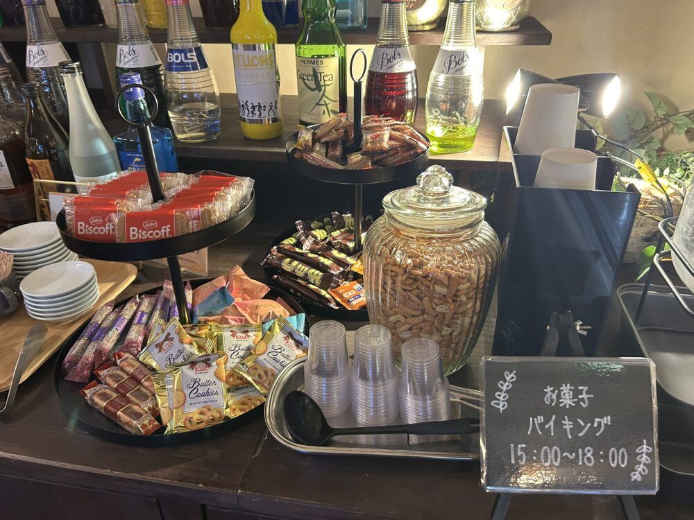 お菓子バイキング