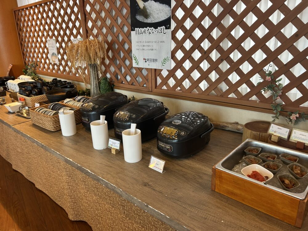 ご飯のコーナー（日高産ななつぼし）の風景