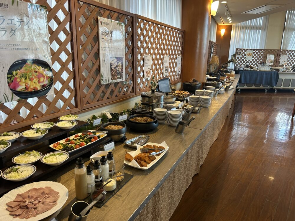 サラダコーナーの風景