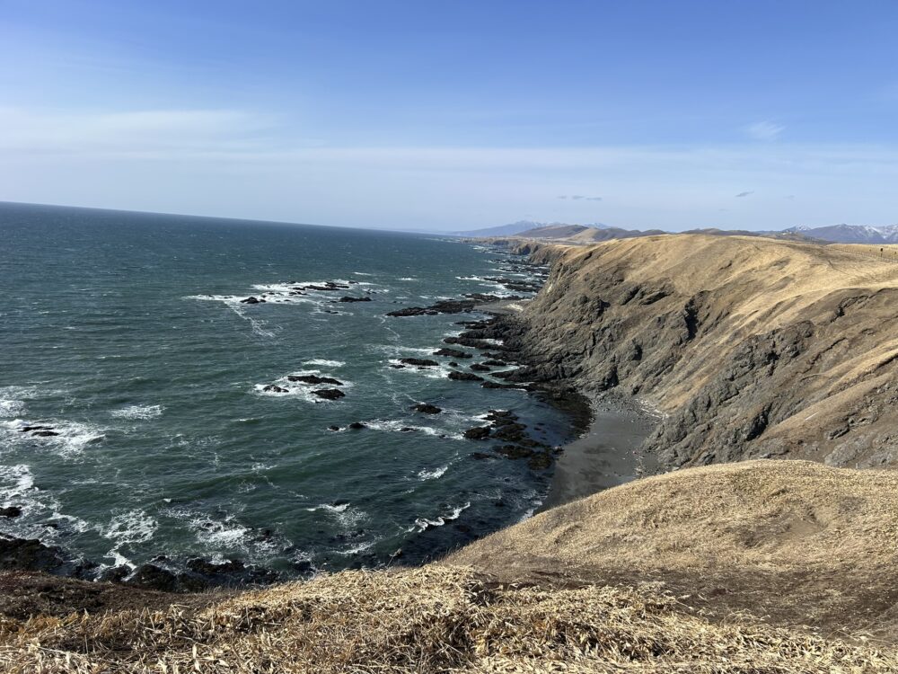 海岸線（えりも町方向）の全景