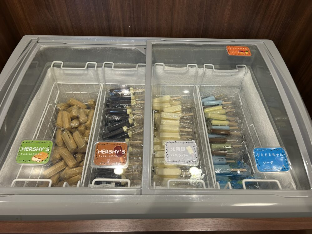 湯上りサービスのアイス