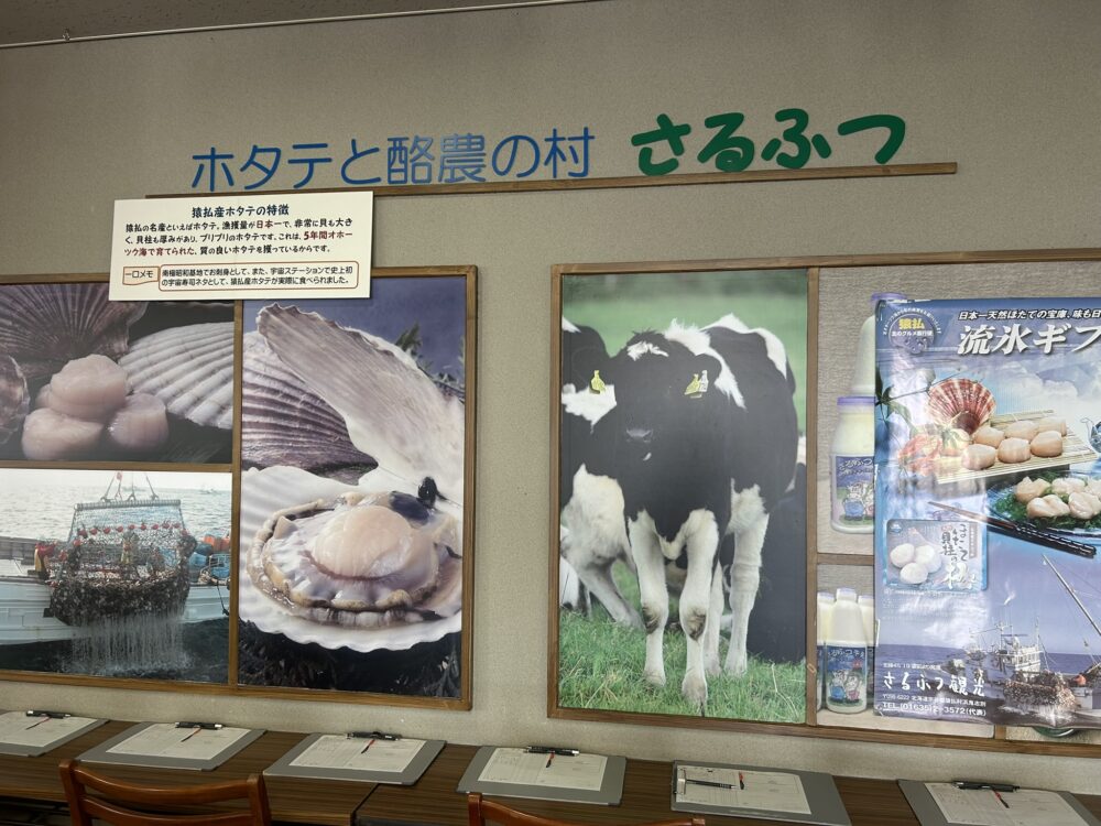 道の駅さるふつの案内板
