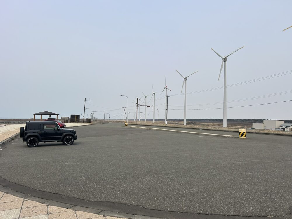 サロベツ原野駐車公園の駐車場の画像